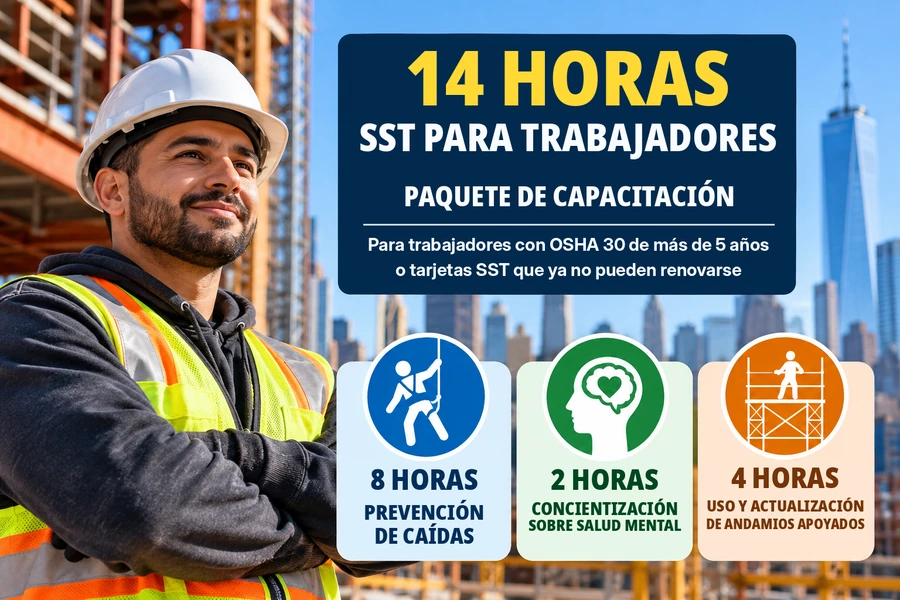 Capacitación SST de 14 Horas en Español – NYC